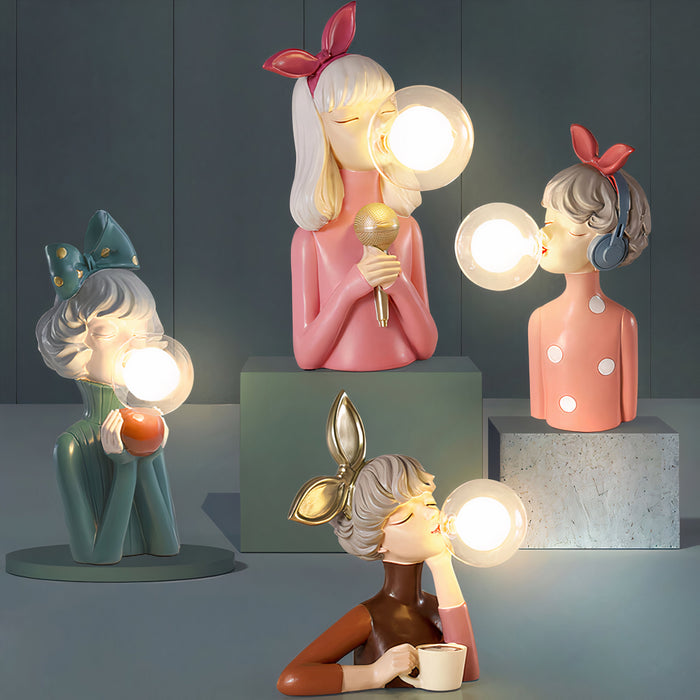 LightHive | Modern Bubble Girl LED Table Lamp