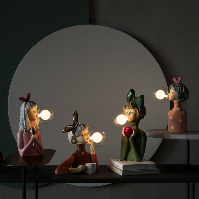 LightHive | Modern Bubble Girl LED Table Lamp