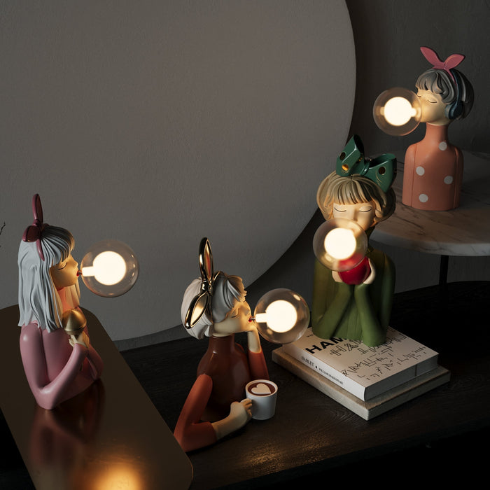 LightHive | Modern Bubble Girl LED Table Lamp