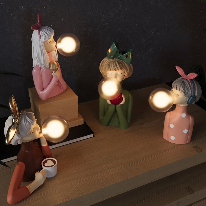 LightHive | Modern Bubble Girl LED Table Lamp