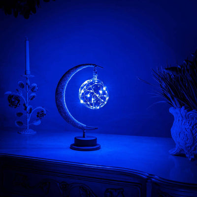 ShineAxis | Glass enchanted moon table lamp